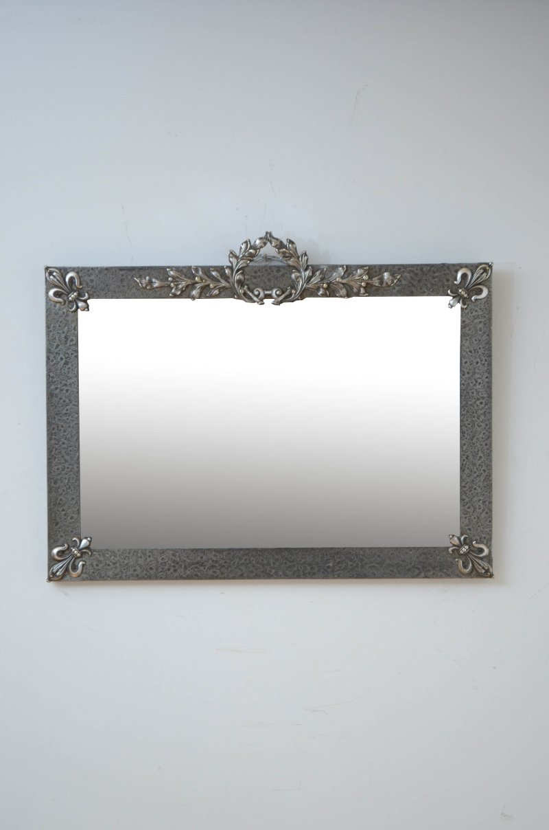 Arts And Crafts Hammered Metal Wall Mirror